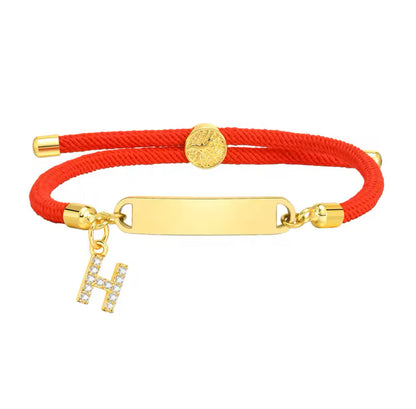 Baby Red Gold Custom Bracelet Personalised