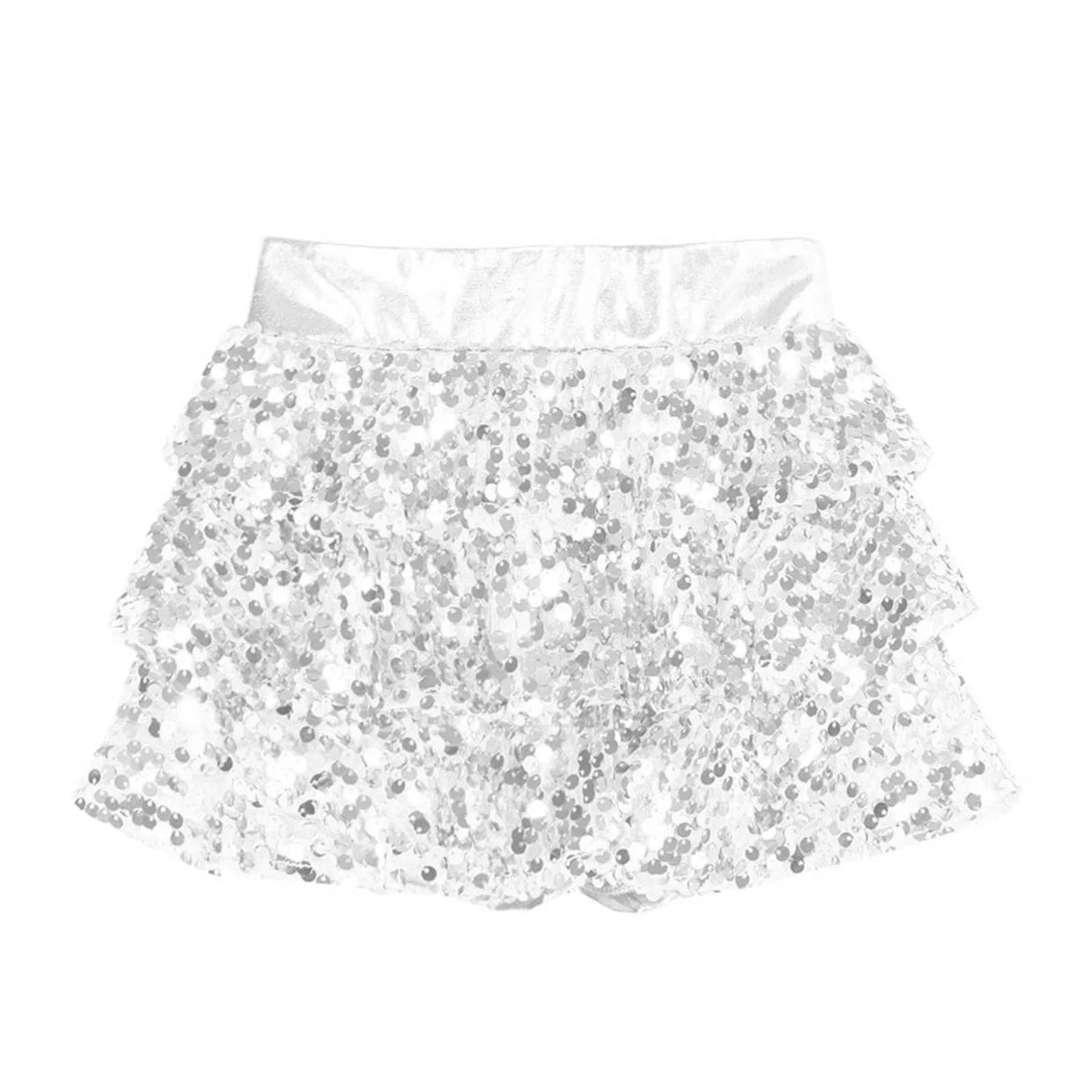 Girls Sequin Metallic Shorts (Age 4-16YRS)