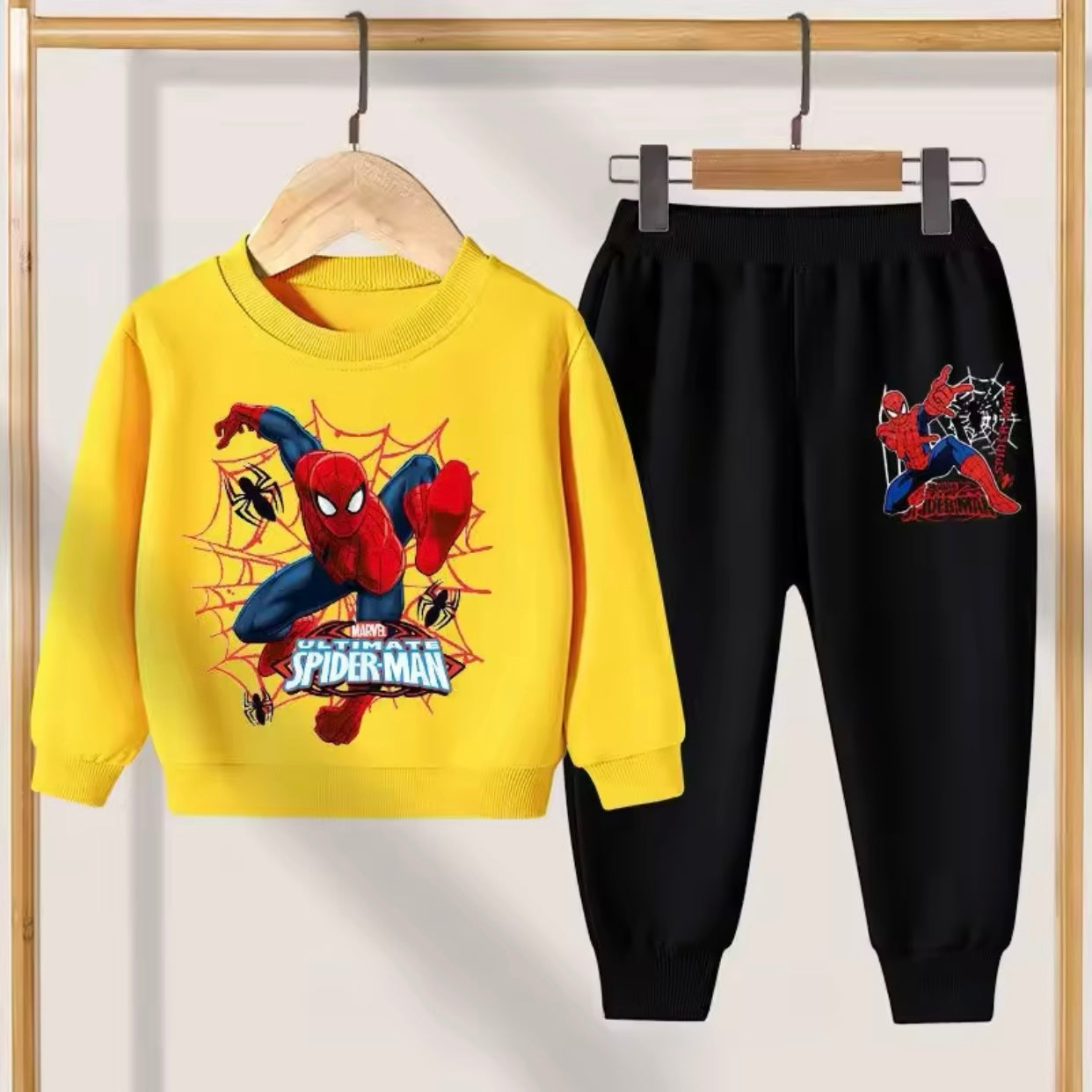 Boys Spider-Man Sweatshirt & Sweat Pants Set (Age 12M-10YRS)