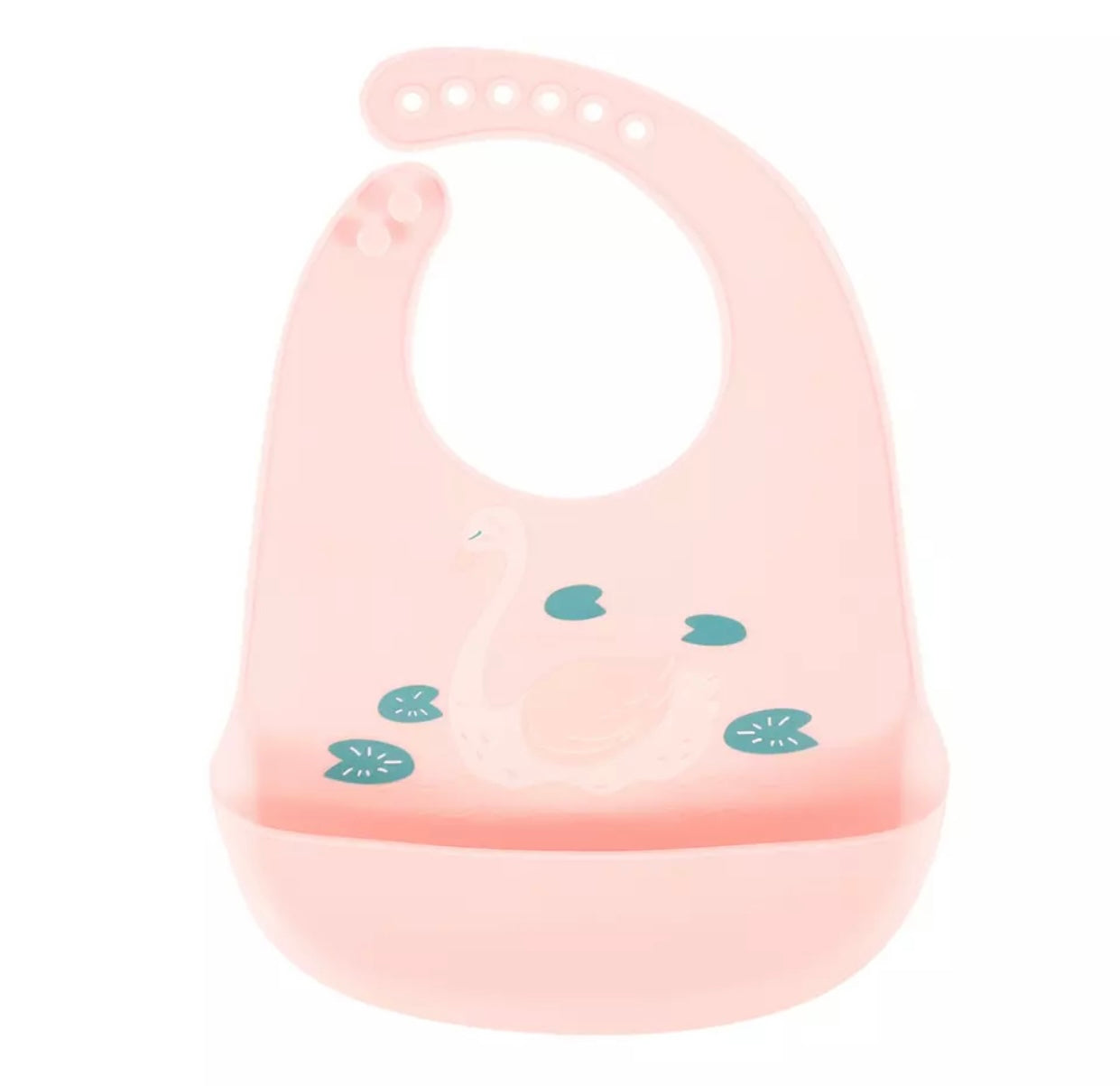 Baby Waterproof Silicone Bib Pink