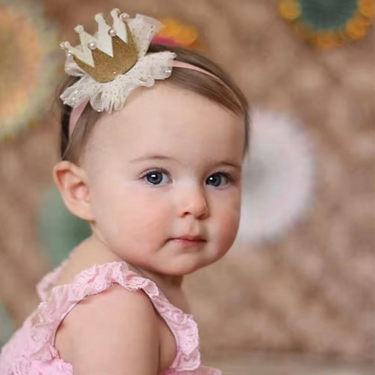 Baby Girls Glitter Crown Hairband