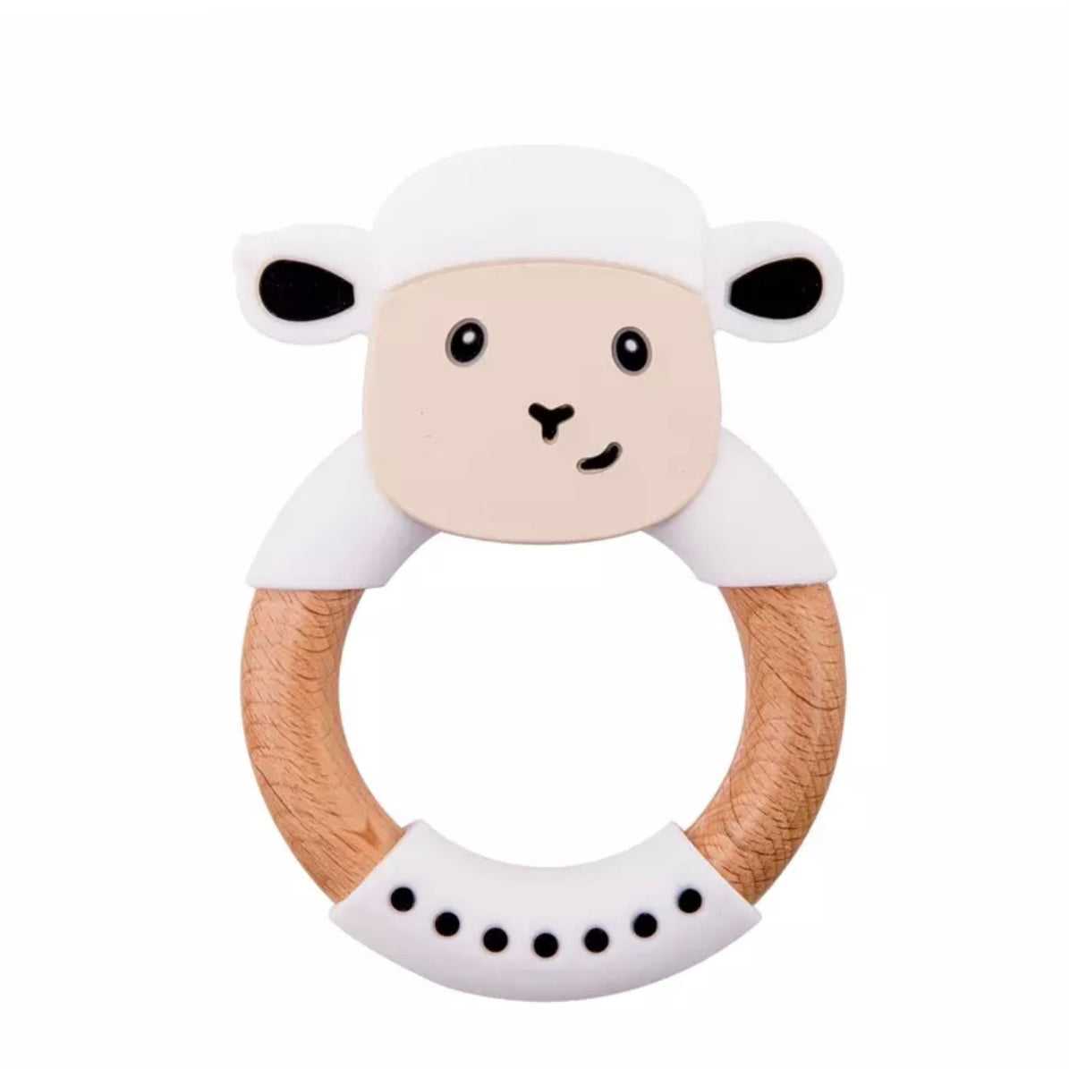 Baby Animal Silicone Teething Ring Sheep