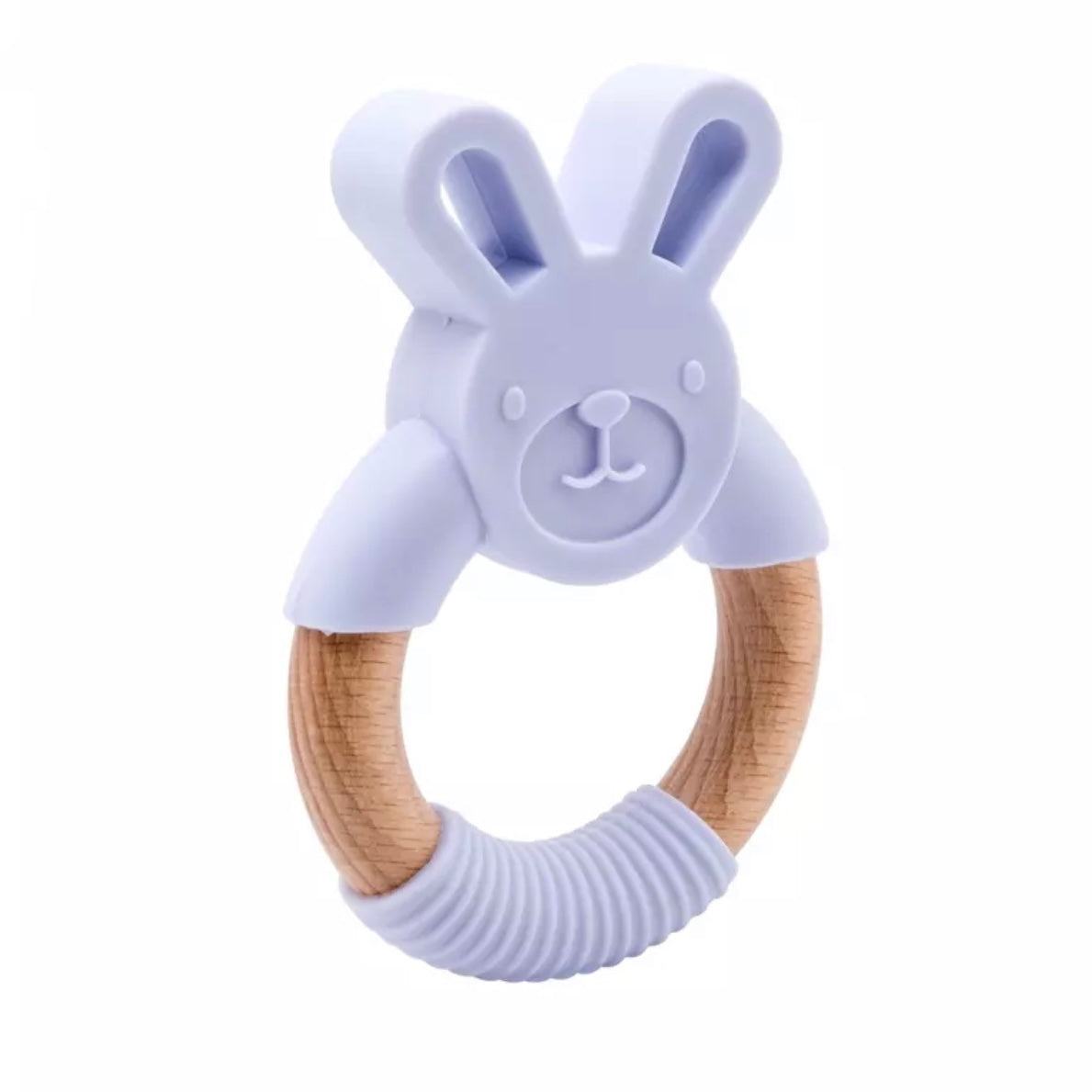 Baby Animal Silicone Teething Ring Purple