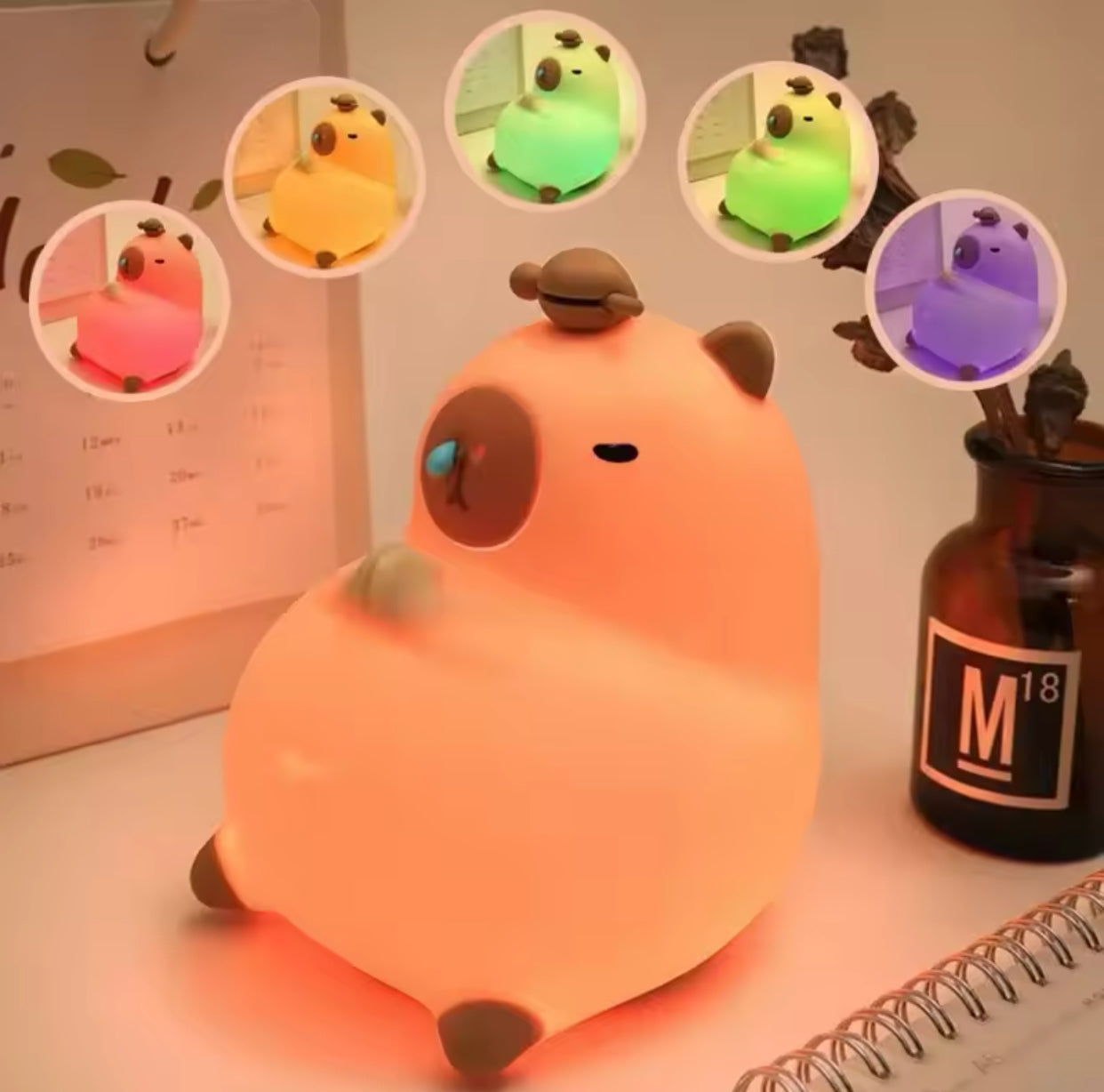 Capybara 3D USB Rechargeable Night Light