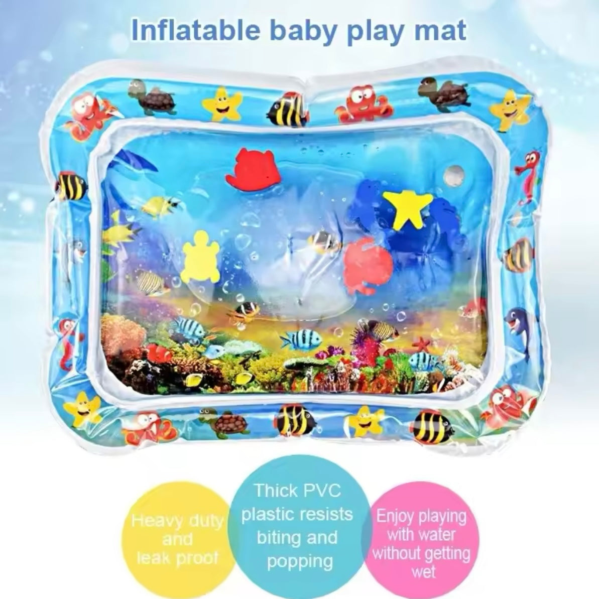 Baby Inflatable Water Tummy Time Play Mat