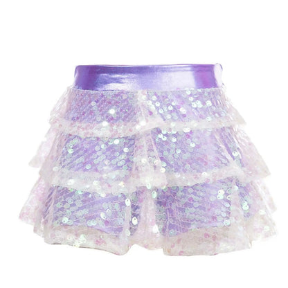 Girls Sequin Metallic Shorts (Age 4-16YRS)