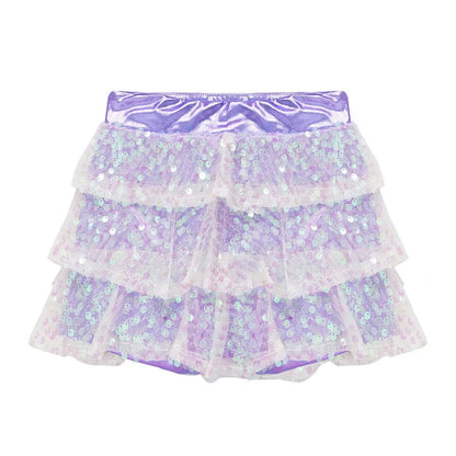 Girls Sequin Metallic Shorts (Age 4-16YRS)