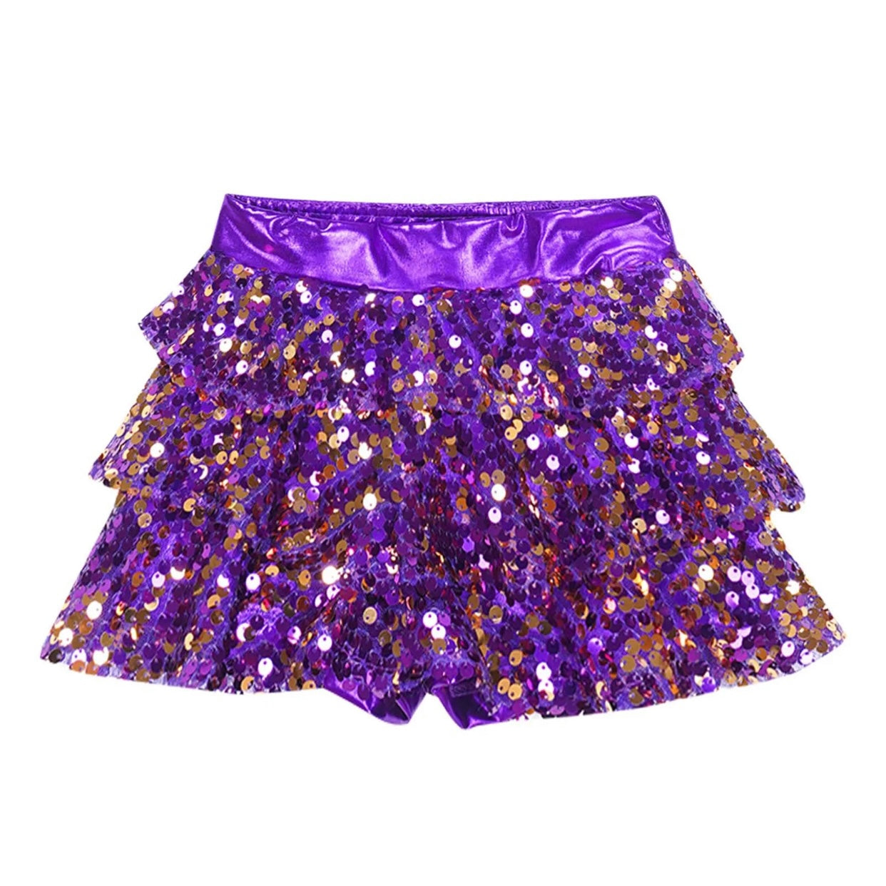 Girls Sequin Metallic Shorts (Age 4-16YRS)