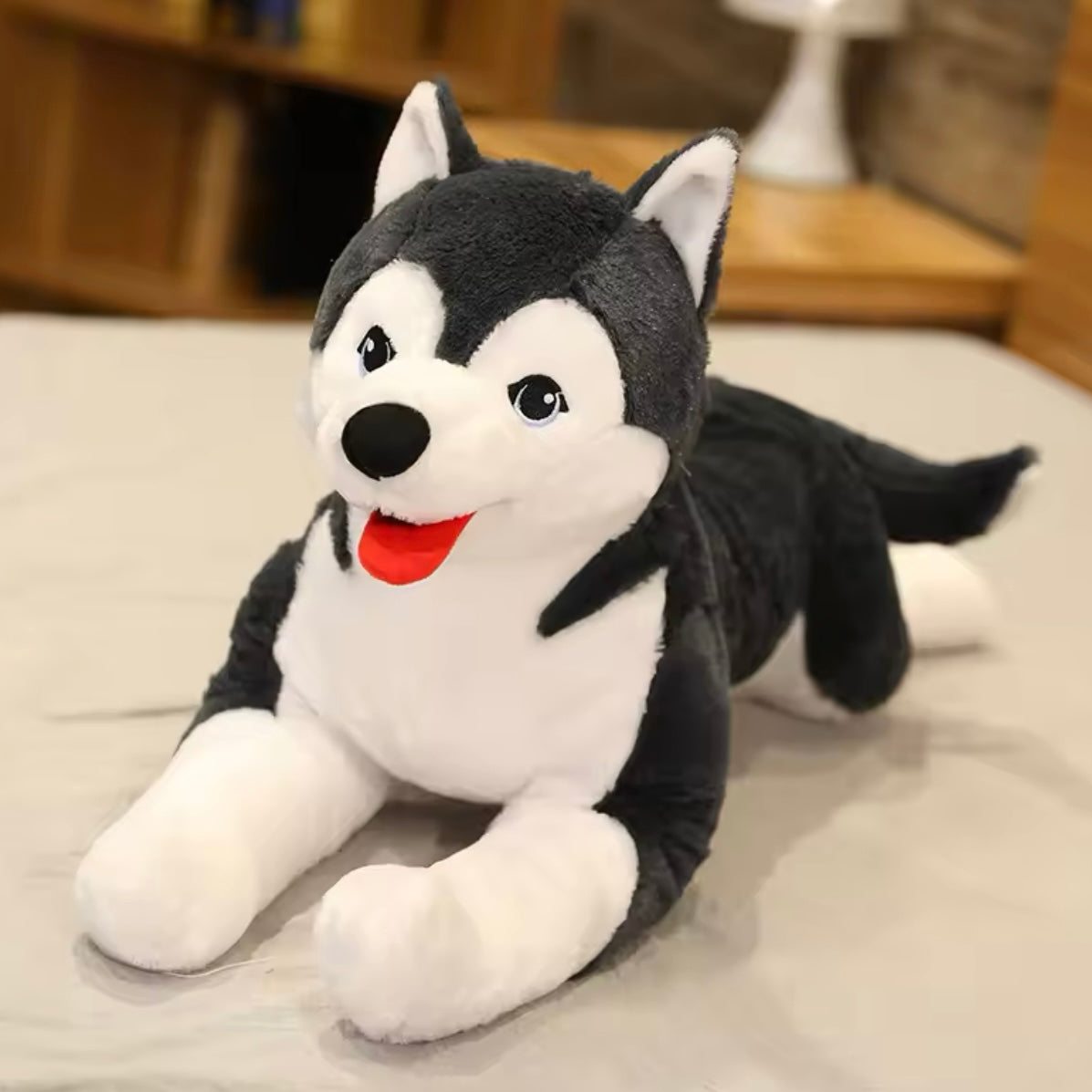 Large Husky Dog Stuffed Toy - 75cm