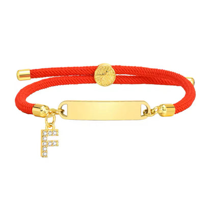 Baby Red Gold Custom Bracelet Personalised