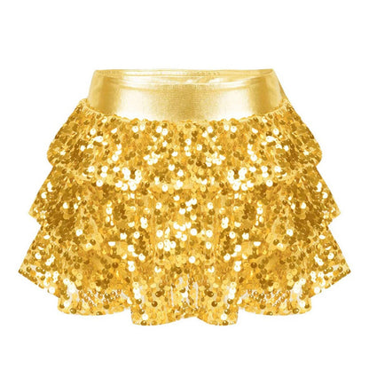 Girls Sequin Metallic Shorts (Age 4-16YRS)