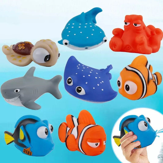 Baby Fish Bath Squirters - 8 Piece Multi