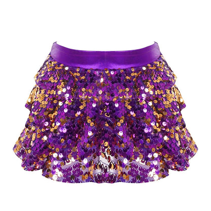 Girls Sequin Metallic Shorts (Age 4-16YRS)