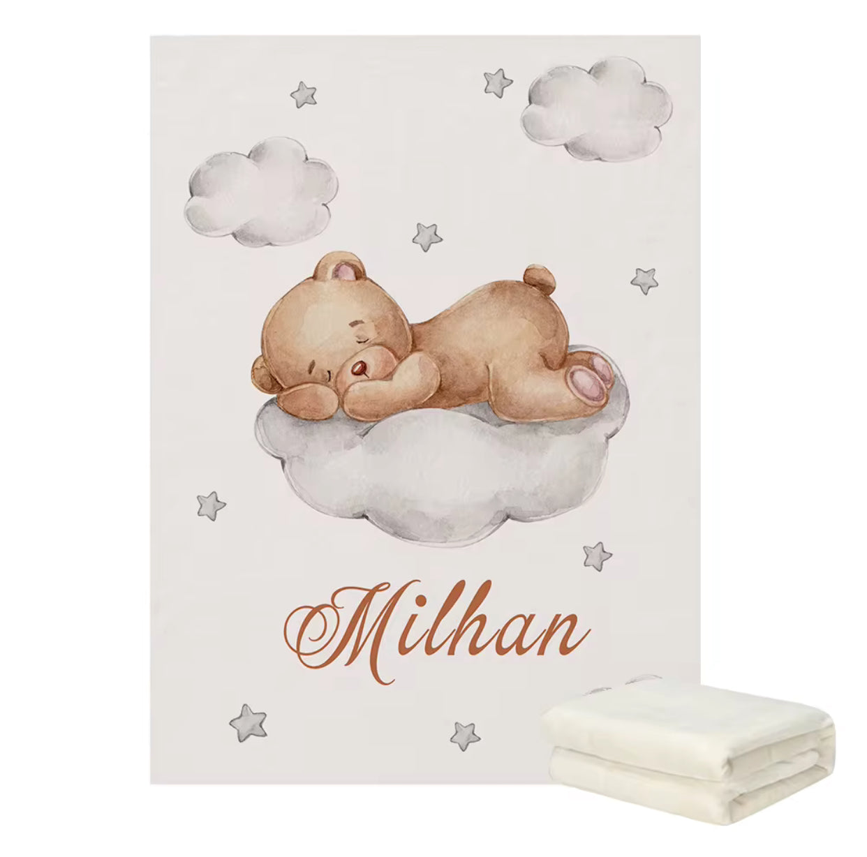 Baby Custom Bear Bedding Personalised Set