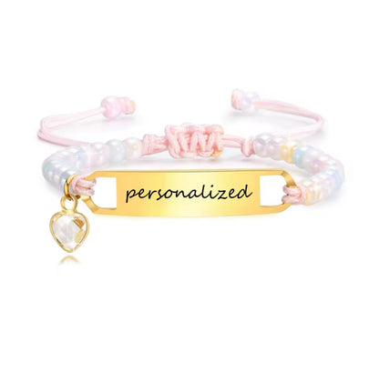 Baby Custom Pearl Bracelet Personalised