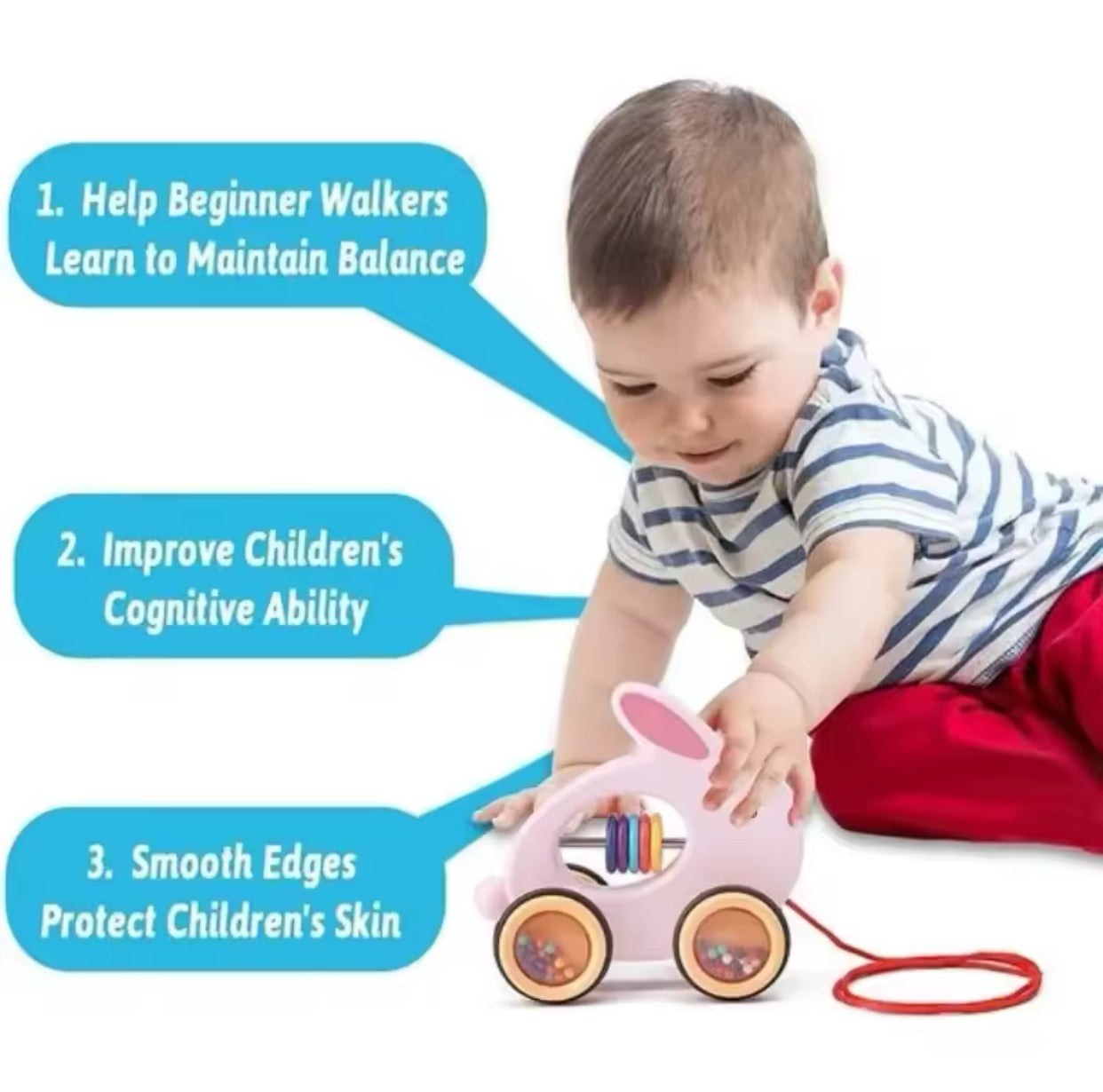 Baby Educational Pull Along Toy