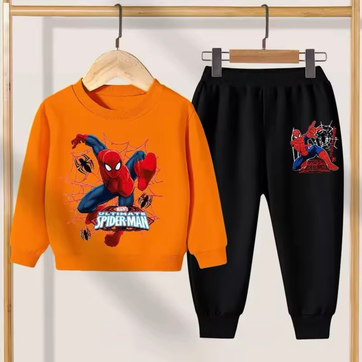 Boys Spider-Man Sweatshirt & Sweat Pants Set (Age 12M-10YRS)