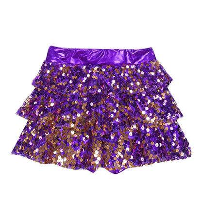 Girls Sequin Metallic Shorts (Age 4-16YRS)