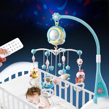 Baby Musical Projector Rotating Crib Mobile & Night Light