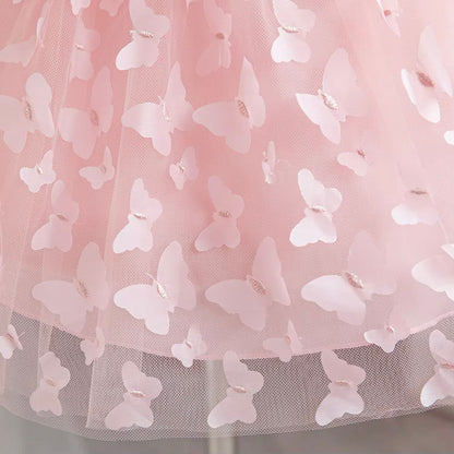 Girls Bow Butterfly Tulle Dress (Age 9M-5YRS)