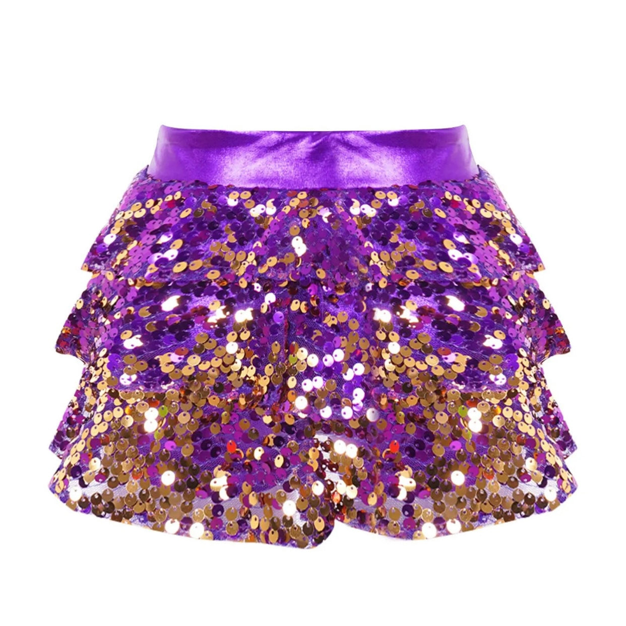 Girls Sequin Metallic Shorts (Age 4-16YRS)