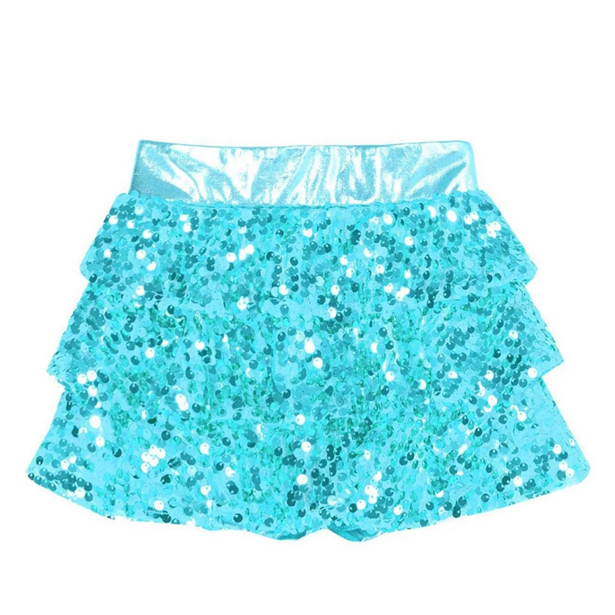 Girls Sequin Metallic Shorts (Age 4-16YRS)