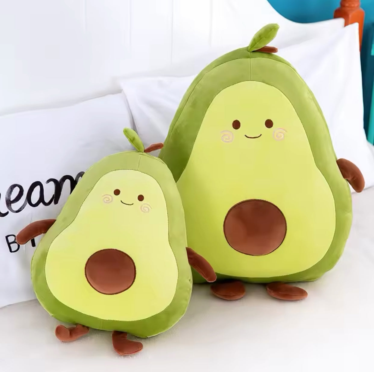 Plush Green Avocado Pillow Stuffed Toy 30-65cm