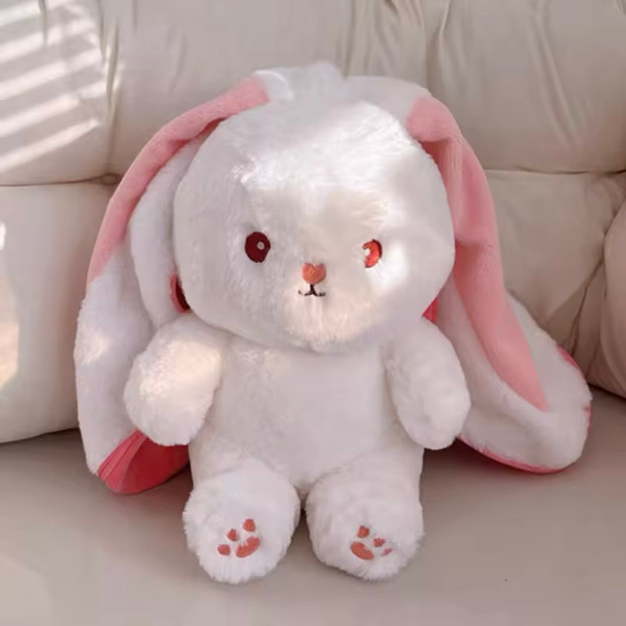 Plush Strawberry/Carrot 2 in 1 Rabbit Stuffed Toy - 25cm