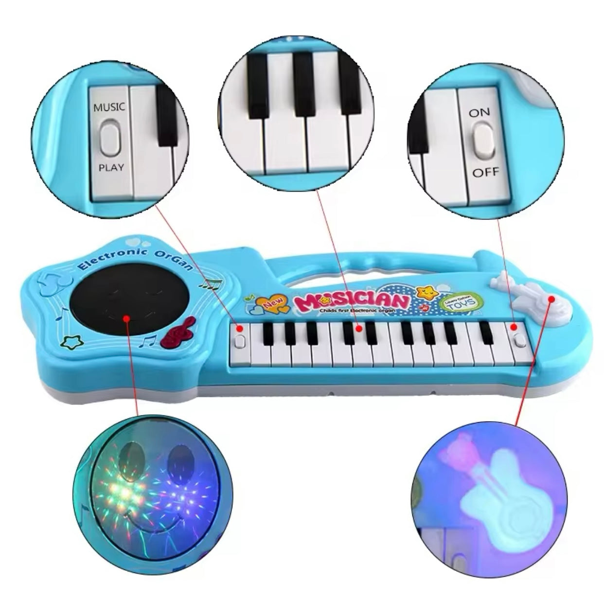 Kids Musical Light Keyboard