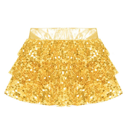 Girls Sequin Metallic Shorts (Age 4-16YRS)