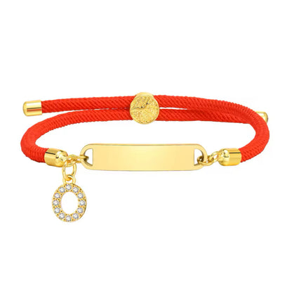 Baby Red Gold Custom Bracelet Personalised