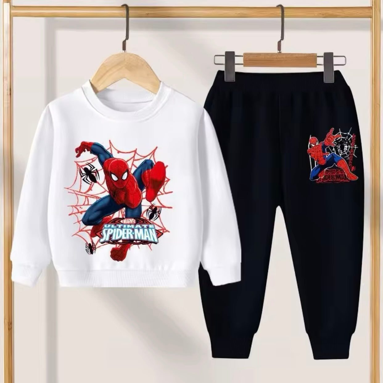 Boys Spider-Man Sweatshirt & Sweat Pants Set (Age 12M-10YRS)