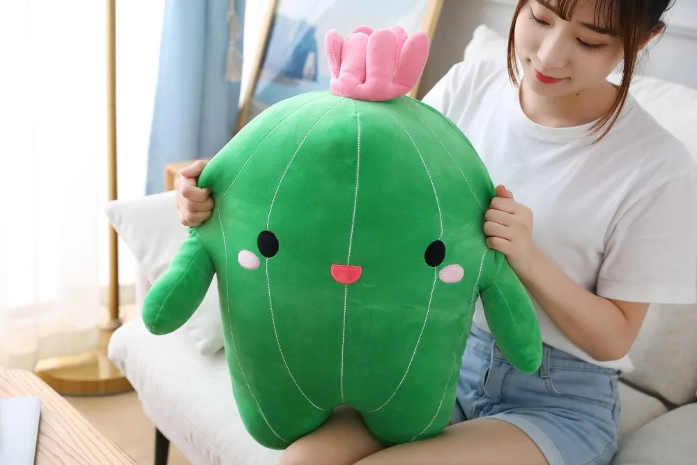 Plush Cute Cactus Studded Toy - 25cm