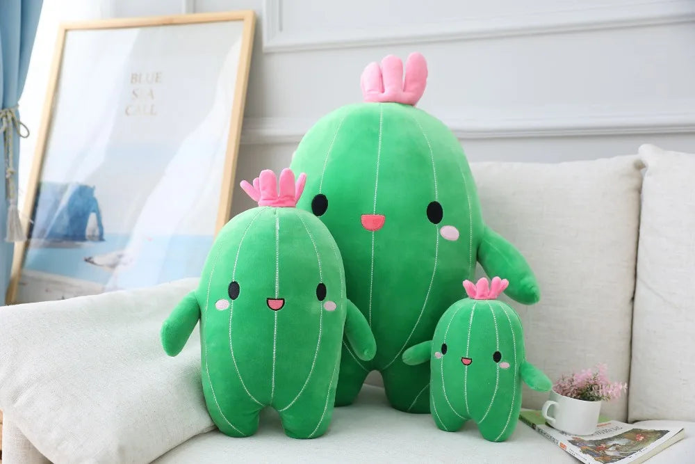 Plush Cute Cactus Studded Toy - 25cm