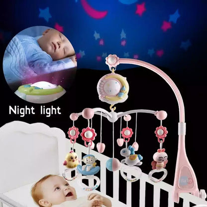 Baby Musical Projector Rotating Crib Mobile & Night Light