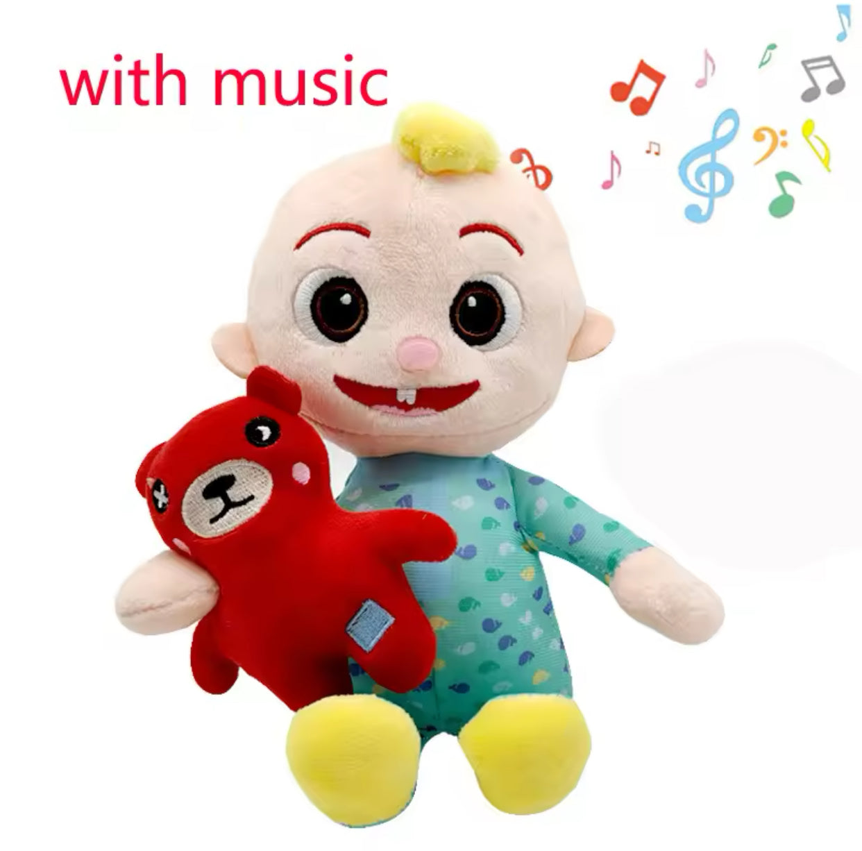 Plush Musical Cocomelon Singing JJ Stuffed Toy - 27cm