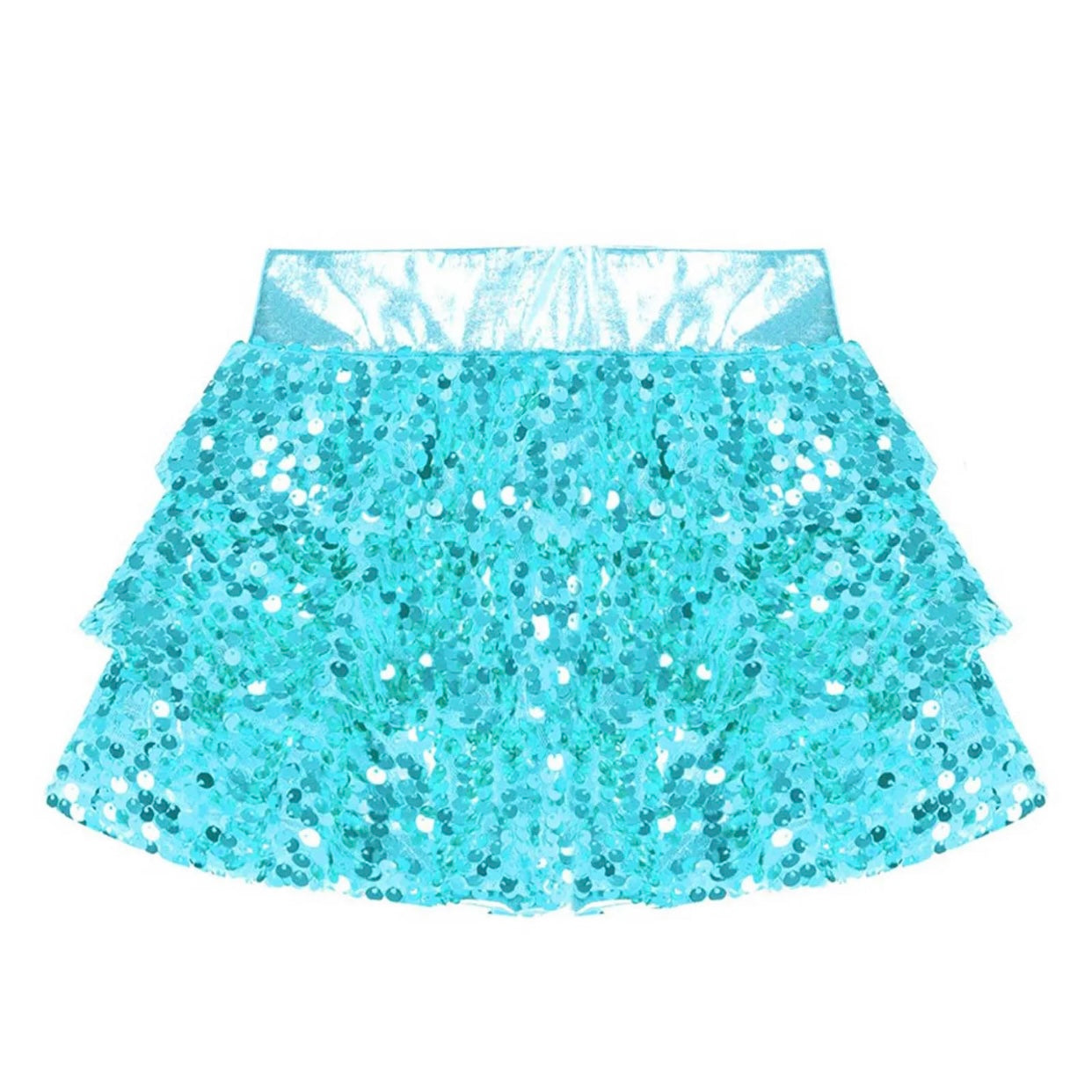 Girls Sequin Metallic Shorts (Age 4-16YRS)