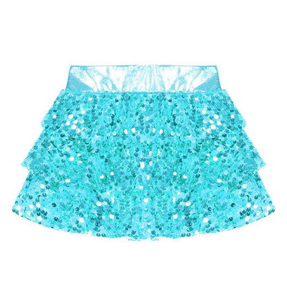 Girls Sequin Metallic Shorts (Age 4-16YRS)