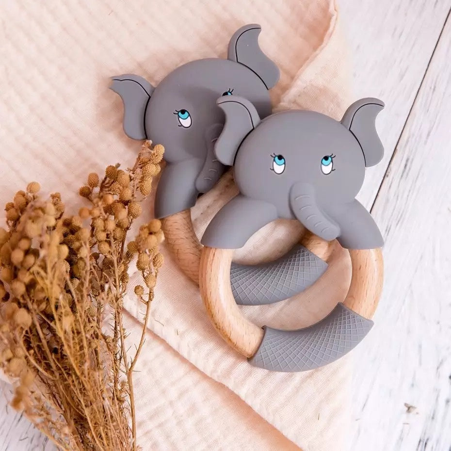 Baby Animal Silicone Teething Ring