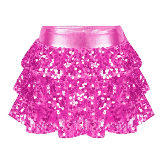 Girls Sequin Metallic Shorts (Age 4-16YRS)