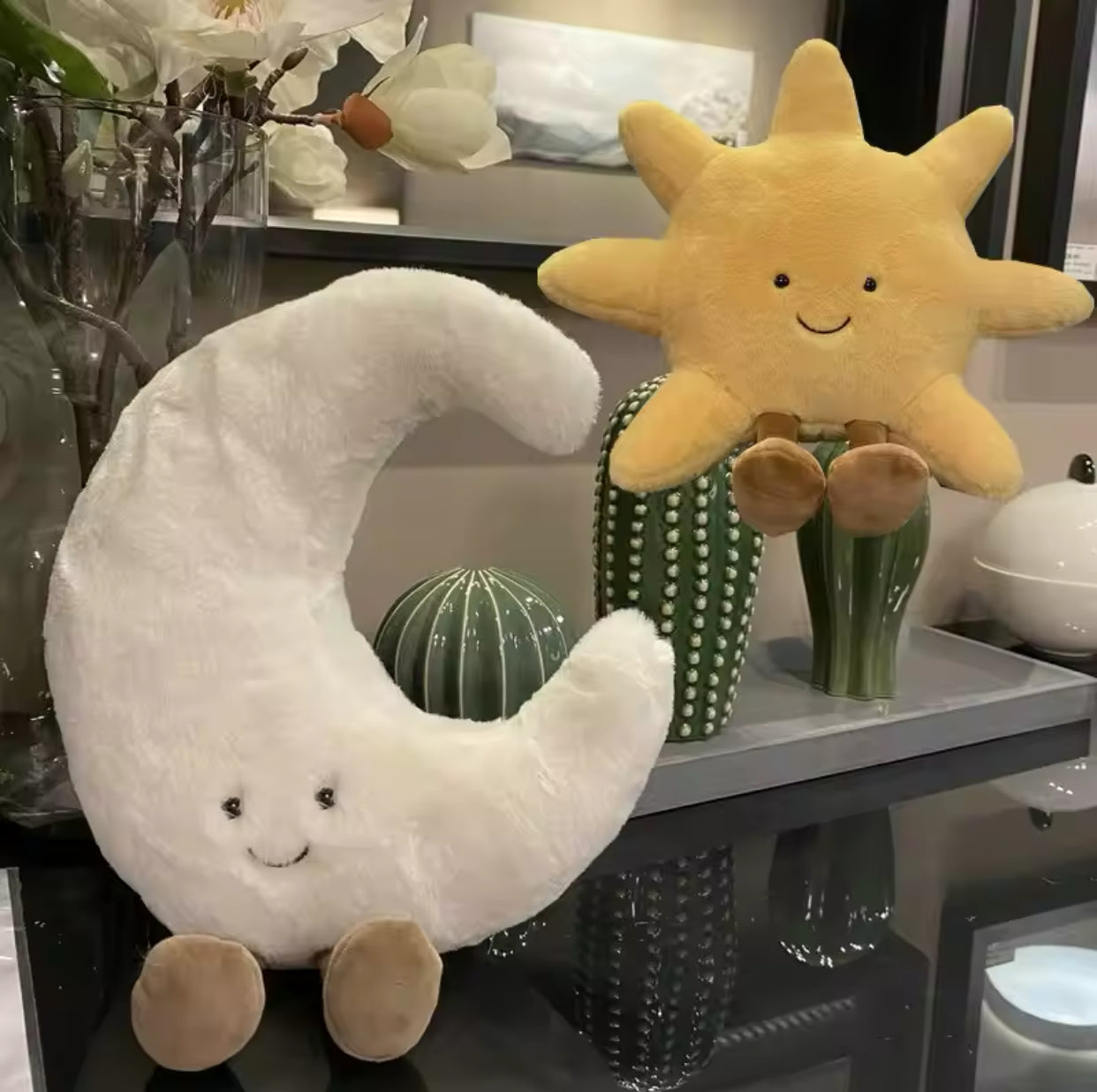 Plush Sun & Moon Stuffed Toy - 50cm