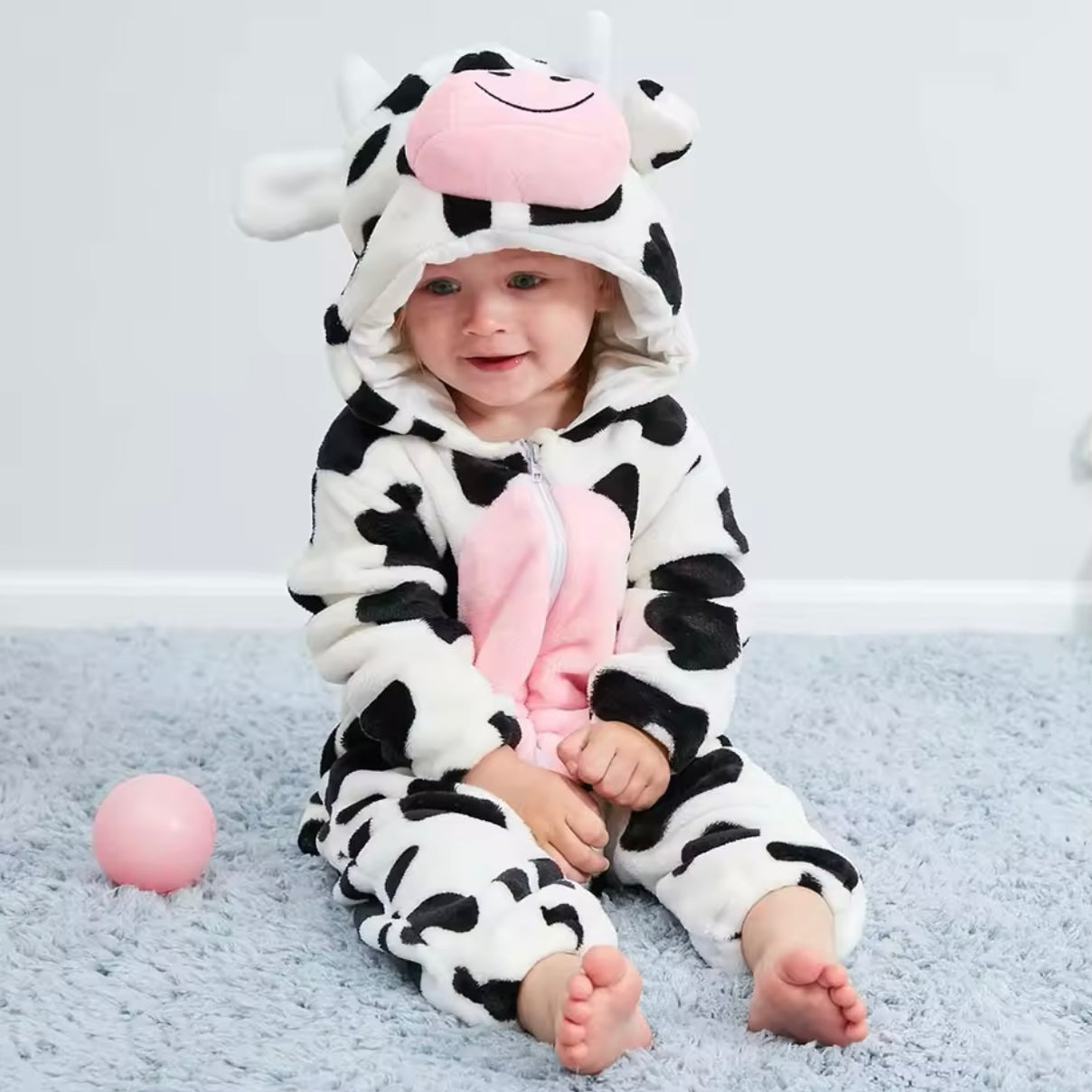 Dress Up Cow Romper Costume (Age 2M-3YRS)