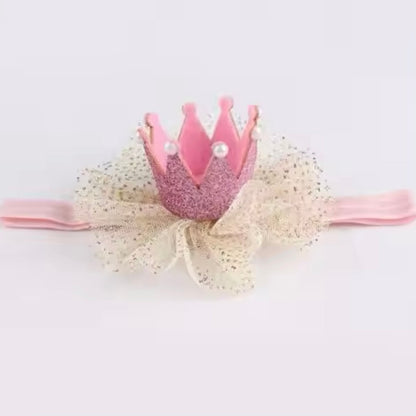 Baby Girls Glitter Crown Hairband