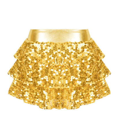 Girls Sequin Metallic Shorts (Age 4-16YRS)