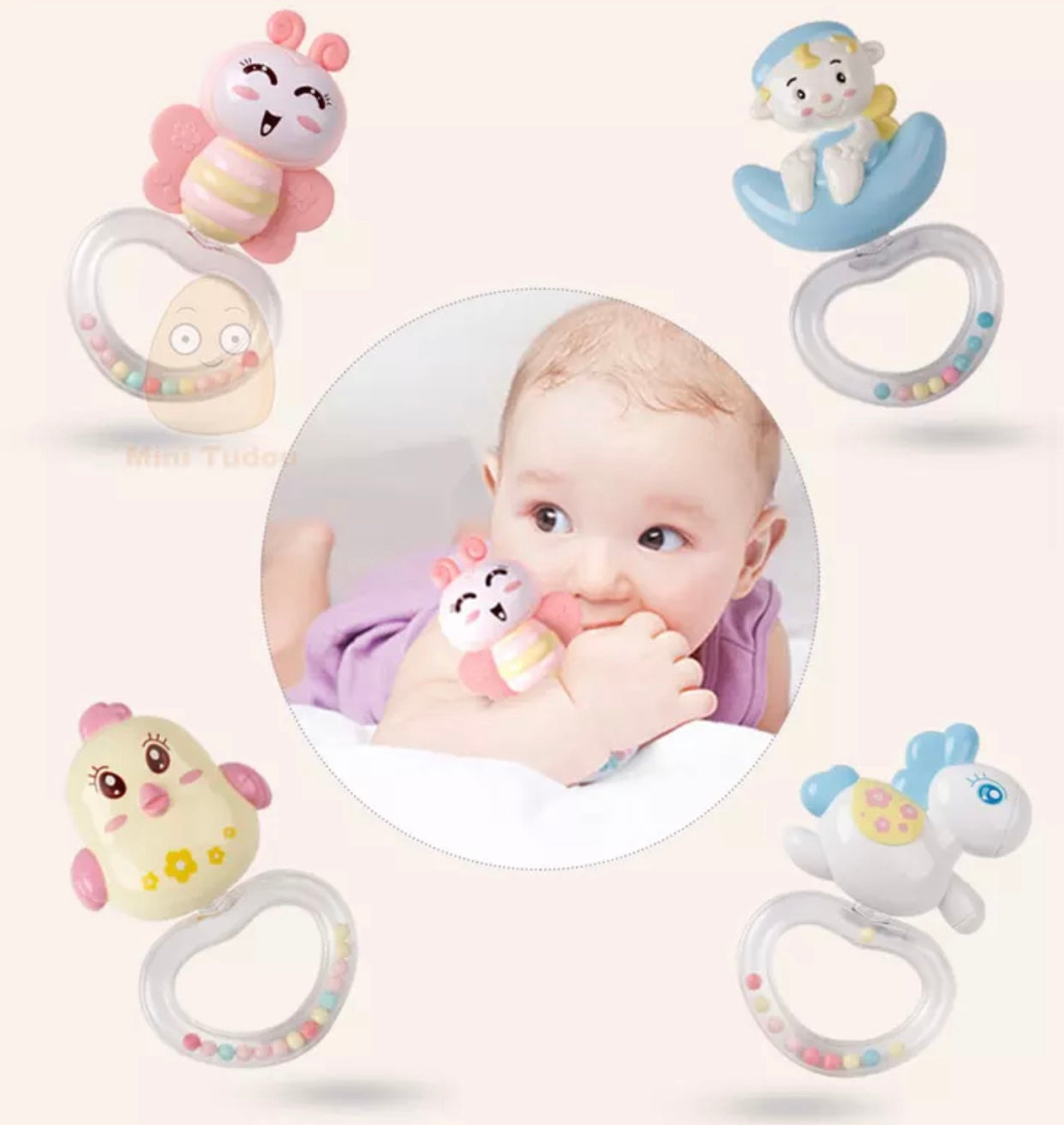 Baby Musical Projector Rotating Crib Mobile & Night Light