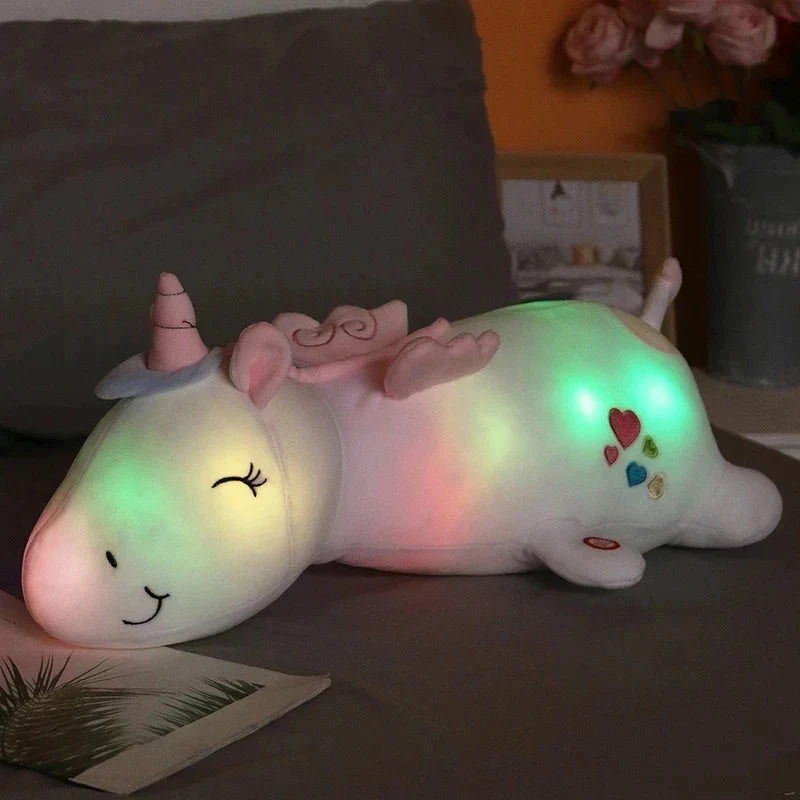 Plush Light Unicorn LED Light Unicorn Pillow Stuffed Toy - 60cm