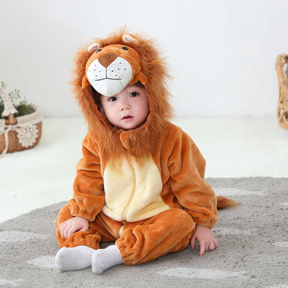 Baby Lion Onesie Flannel Costume (Age Newborn-36M)