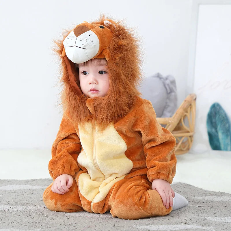 Baby Lion Onesie Flannel Costume (Age Newborn-36M)