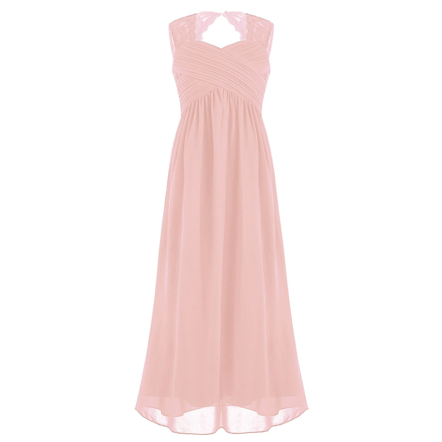 Girls Floaty Chiffon Maxi Dress (Age 4-14 Years) Pink