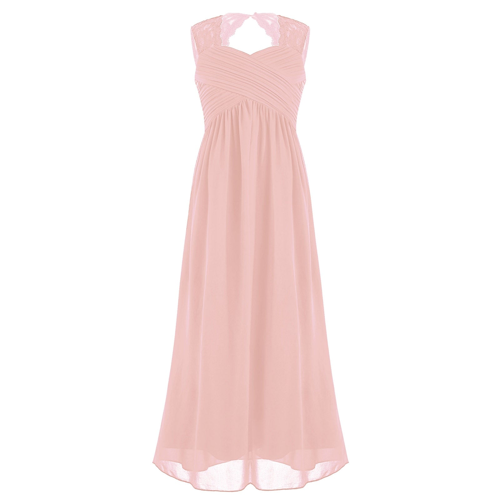 Girls Floaty Chiffon Maxi Dress (Age 4-14 Years) Pink